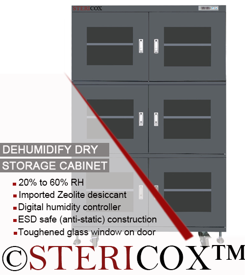Dry storage cabinets